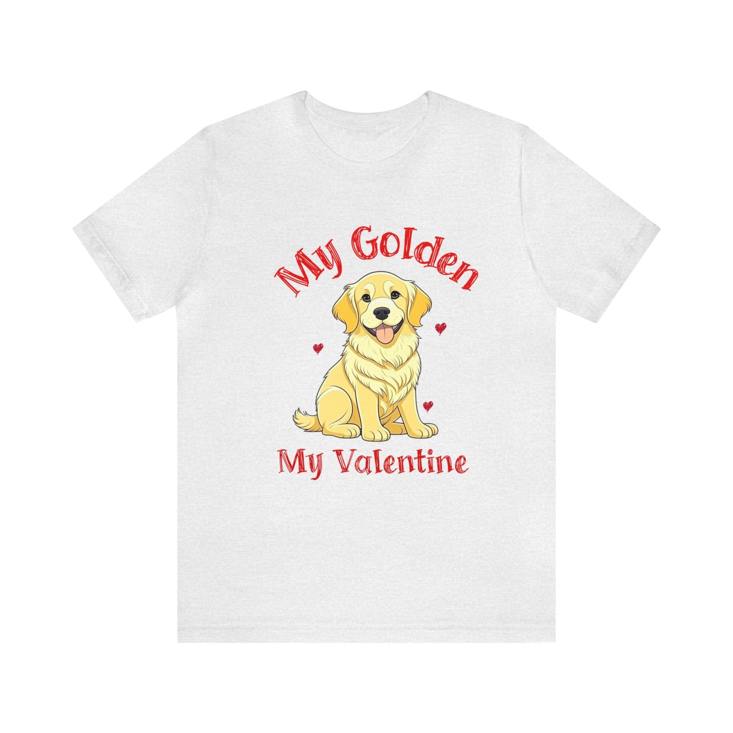 Golden Retriever "My Golden, My Valentine" Unisex Jersey