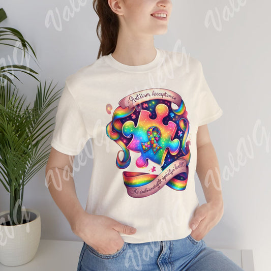 🌟 Embrace Autism Awareness with Our Adorable Shirt! 🧩💙 - Unisex Jersey Short Sleeve Tee