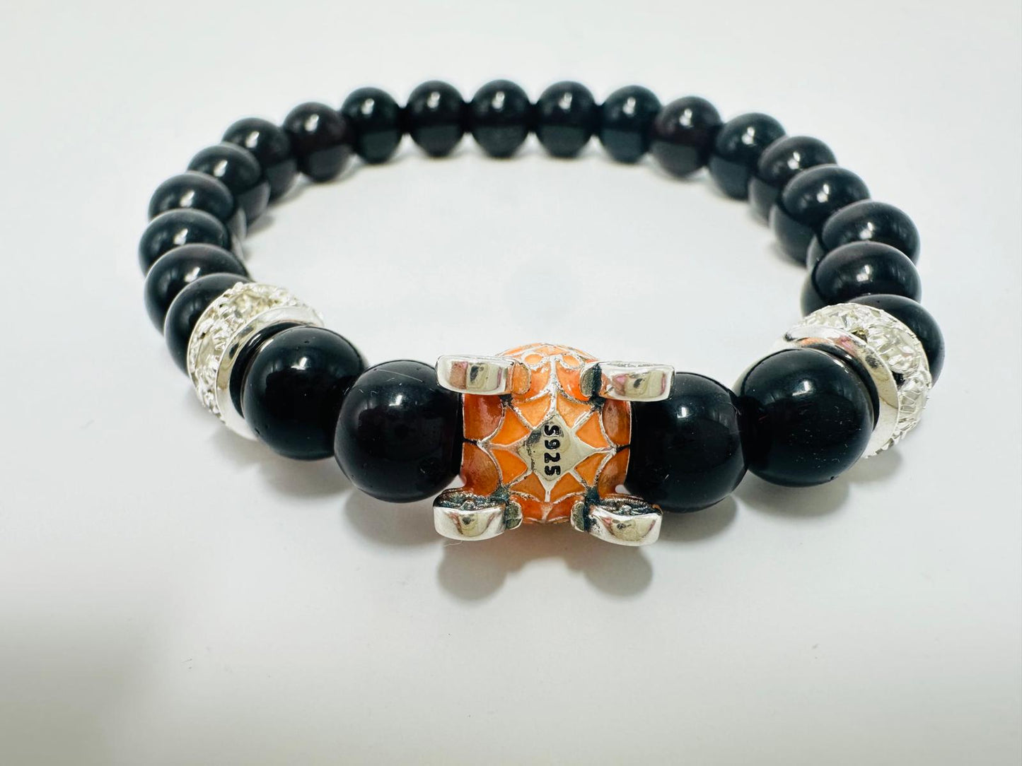 Enchanting Halloween Bracelet - Sterling Silver Glow in the Dark Pumpkin Carriage