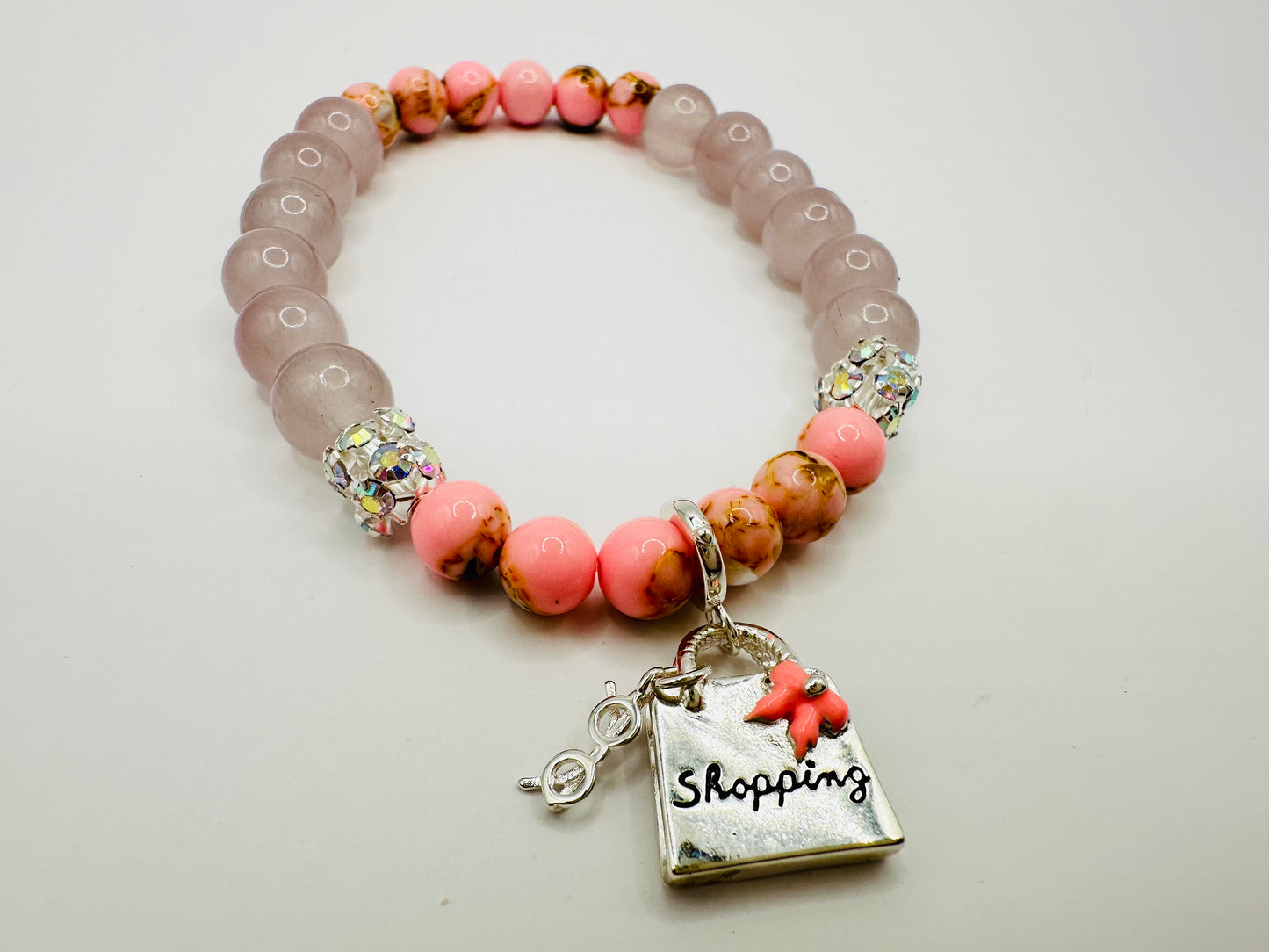 All I love is Shopping - Handmade Bracelet