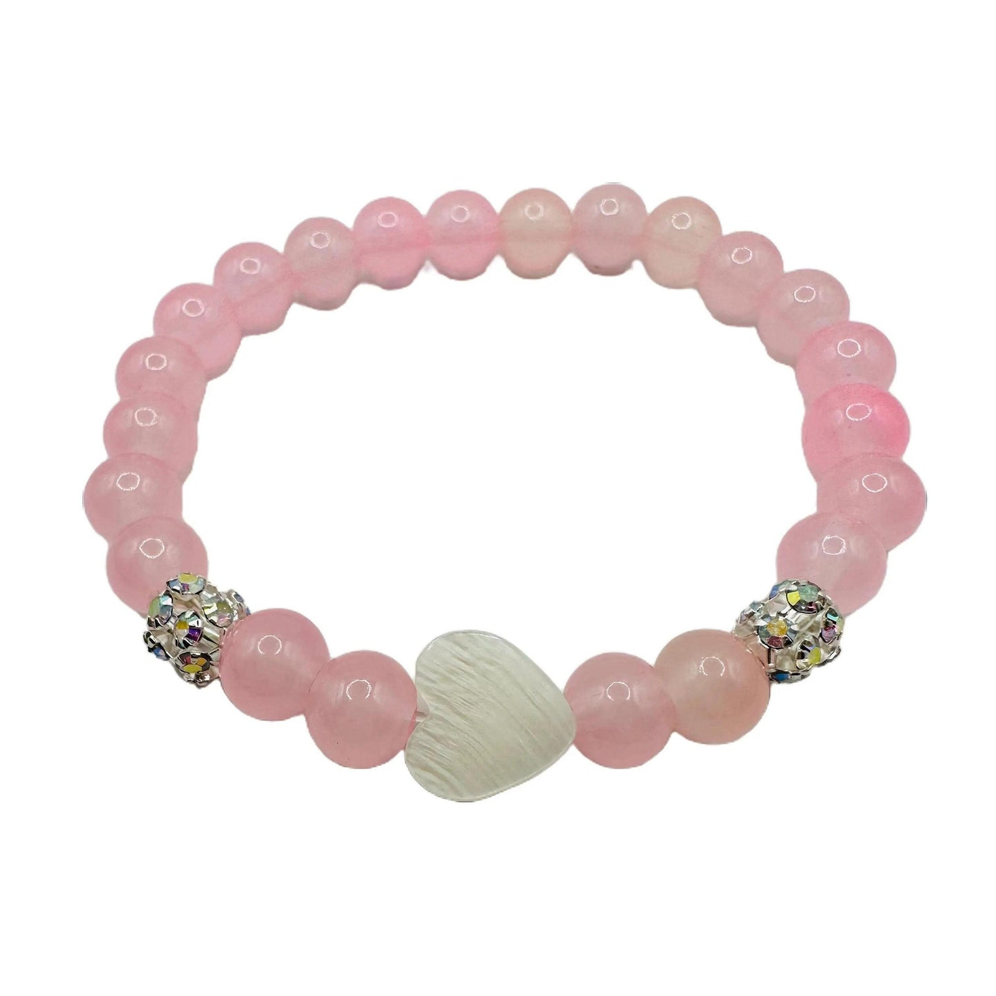 Pink Love Shell Mother of Pearl Handmade Bracelet